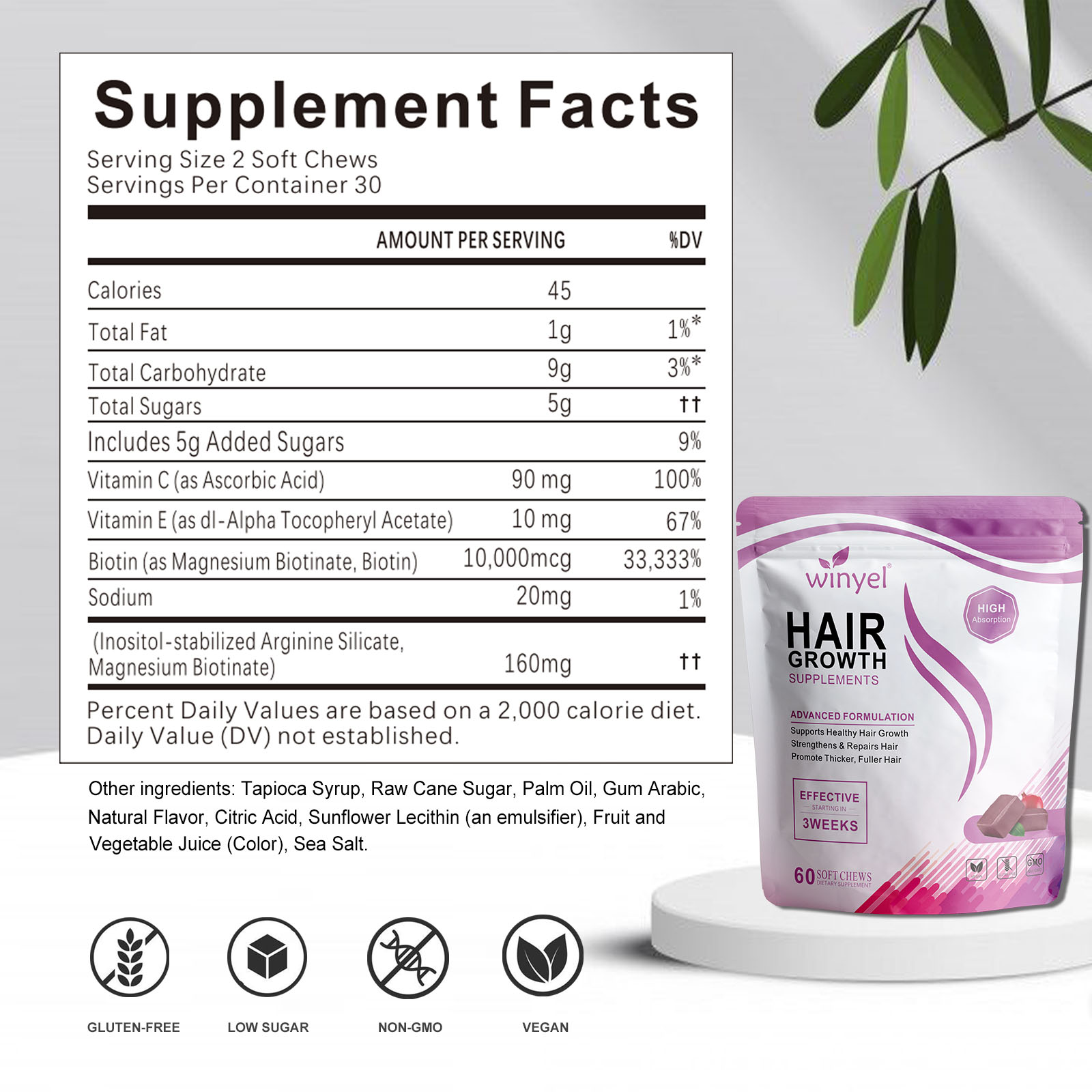 Hair Growth Soft Chewables